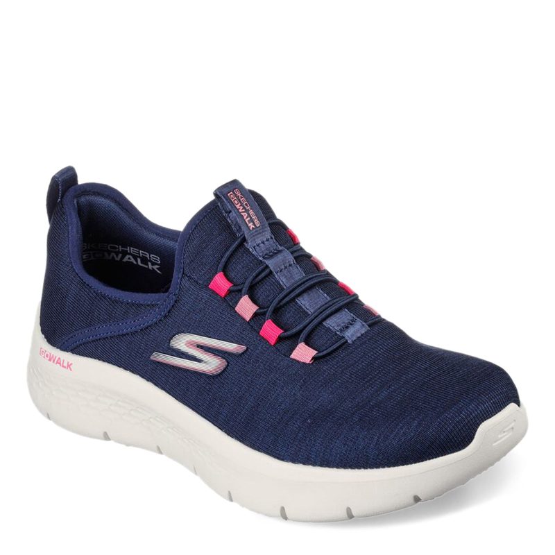 124956 NVY Womens Skechers Go Walk Flex Lucy Sneaker Navy