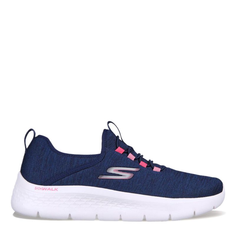 124956 NVY Womens Skechers Go Walk Flex Lucy Sneaker Navy 1