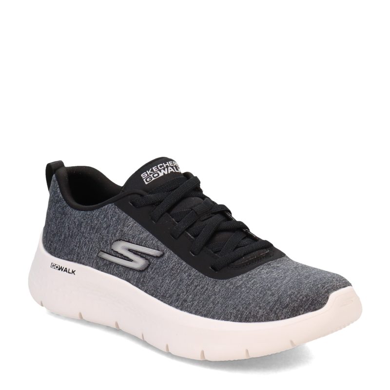 124959 BLK Womens Skechers Go Walk Flex Dazzling Smile Sneaker Black