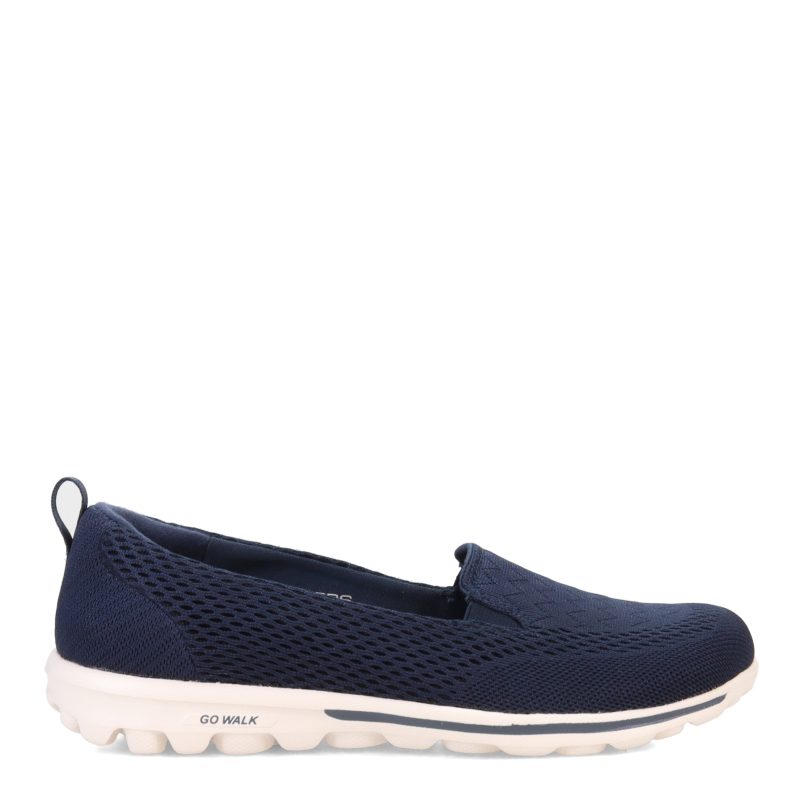 124978 NVY Womens Skechers Performance G Owalk Classic Talia Slip On Navy 1