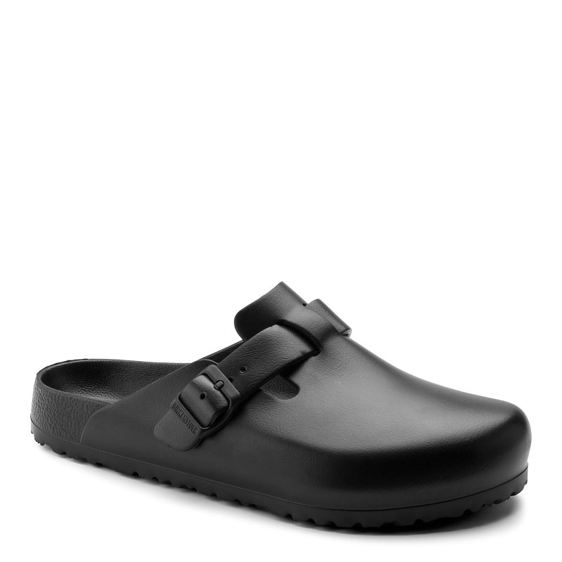 127103 N Womens Birkenstock Boston Comfortable Clogs Black