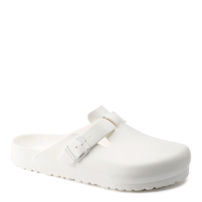 127133 N Womens Birkenstock Boston Comfortable Clogs White