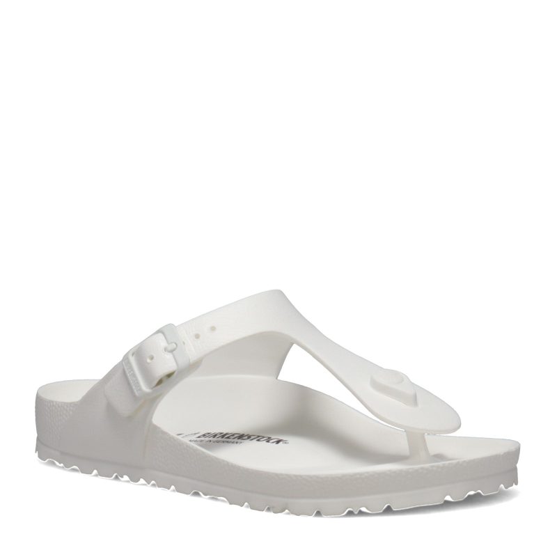 128221 R Womens Birkenstock Gizeh Essentials Eva Sandal Regular Width White