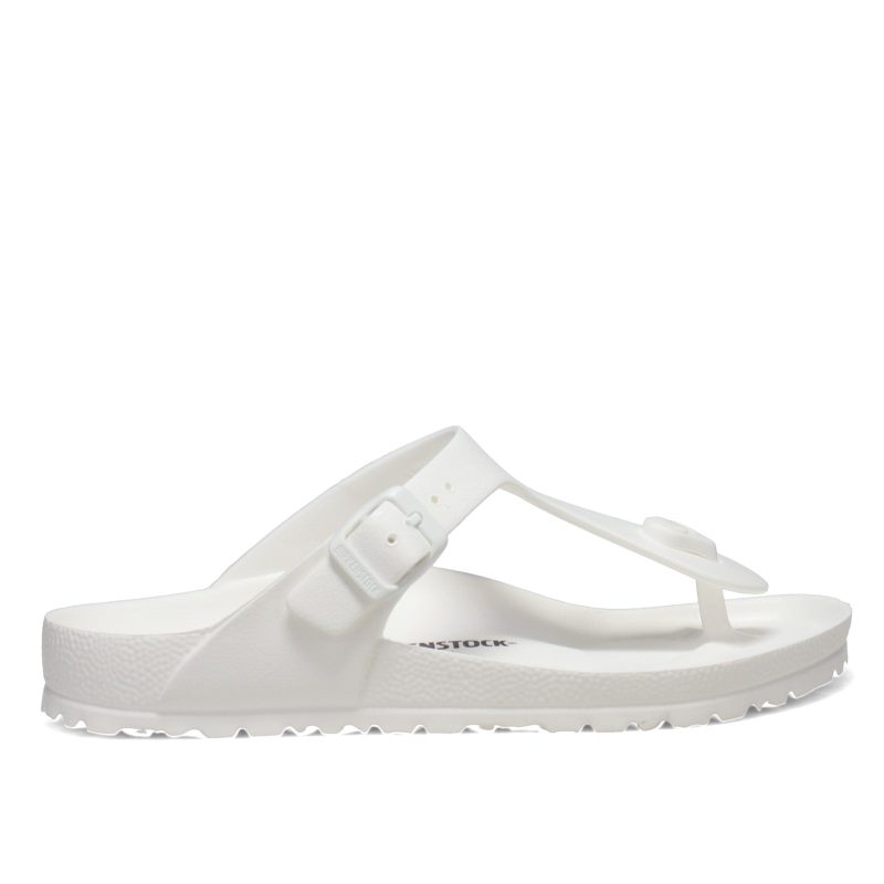 128221 R Womens Birkenstock Gizeh Essentials Eva Sandal Regular Width White 1