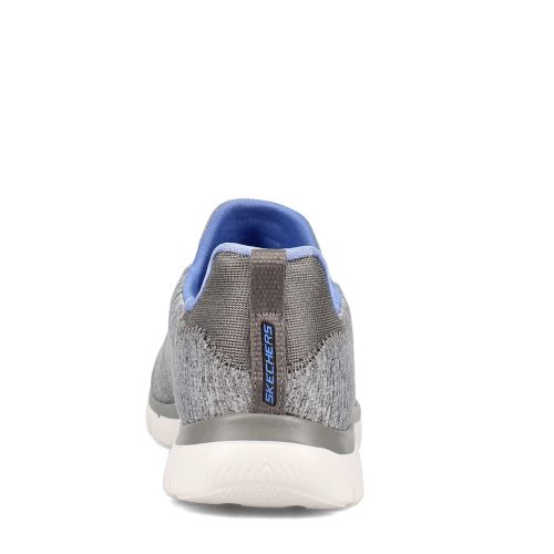 12983 Gybl Womens Skechers Summits Quick Getaway Sneaker Grey Blue 4 03687aff 3e6d 4c94 a579 c9424dd124bb