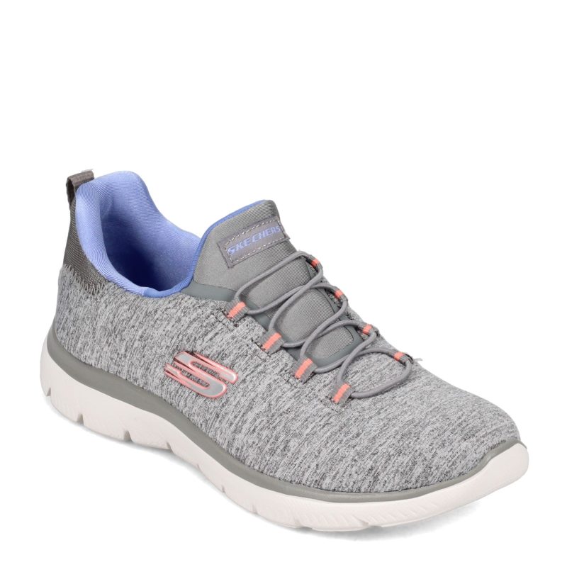 12983 Gybl Womens Skechers Summits Quick Getaway Sneaker Grey Blue f3ce413a 3471 4a28 8a9d 05ce4f9b9e03