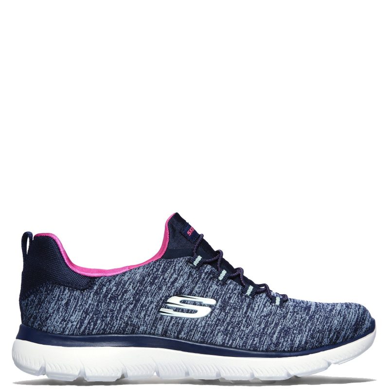 12983 NVHP Womens Skechers Summits Quick Getaway Navy Pink 1 a3aa8440 3131 4a86 a908 d9e4542c1a8a