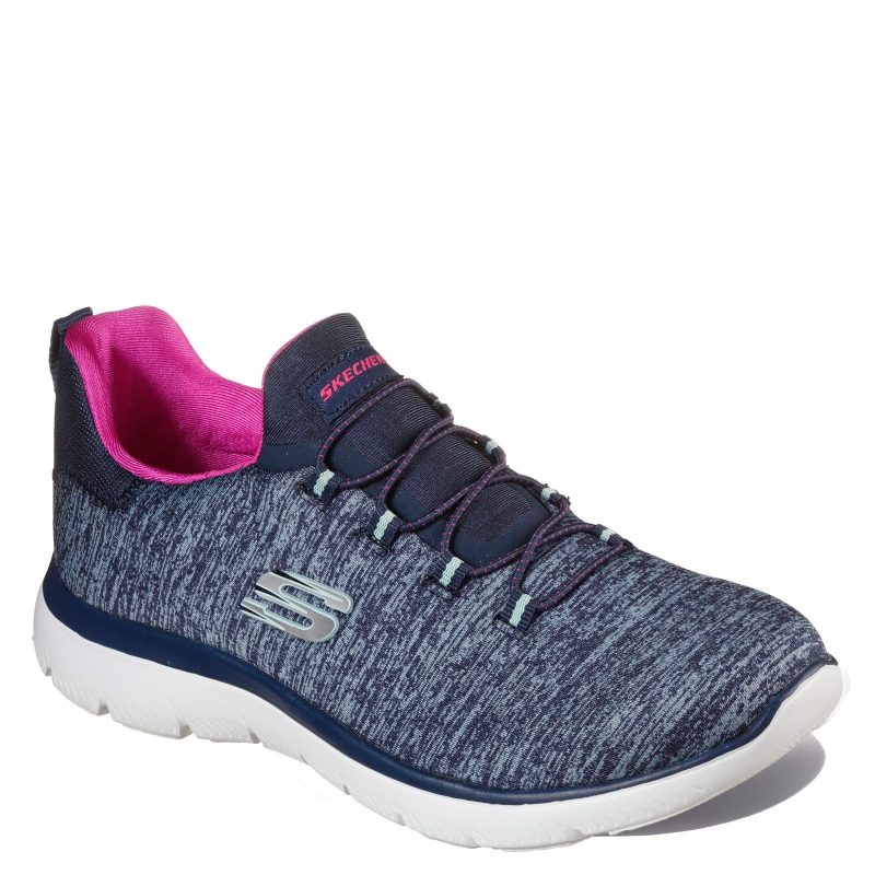 12983 NVHP Womens Skechers Summits Quick Getaway Navy Pink abb25b8b 4443 470f ae2c cbcb54ee4a6c