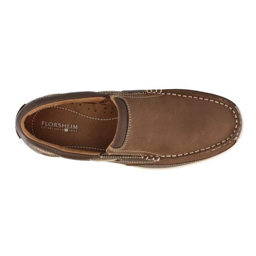 13158 200 Mens Florsheim Lakeside Casual Slip On Brown Nubuck 2