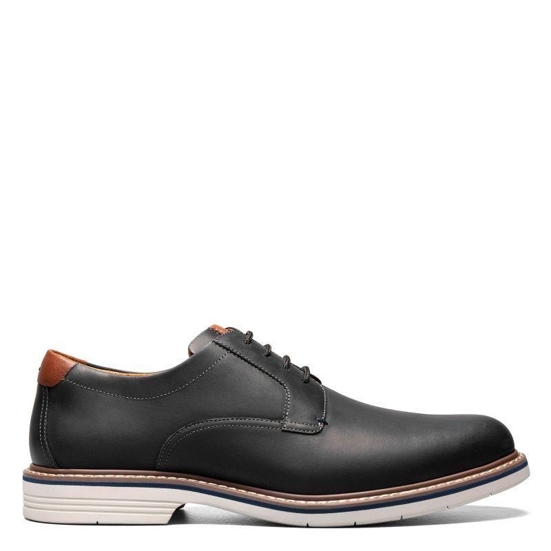 13369 010 Mens Florsheim Norwalk Plain Toe Oxford Black 1