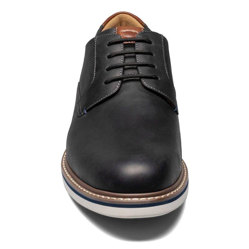 13369 010 Mens Florsheim Norwalk Plain Toe Oxford Black 2