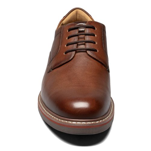 13369 222 Mens Florsheim Norwalk Plain Toe Oxford Cognac 2