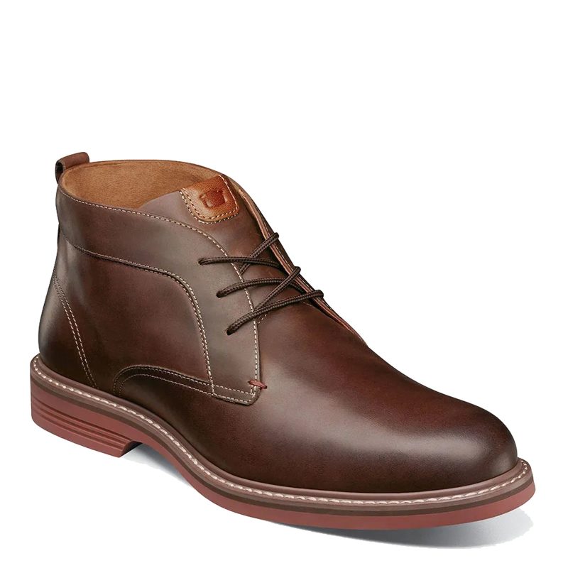 13370 215 Mens Florsheim Norwalk Plain Toe Chukka Boot Brown