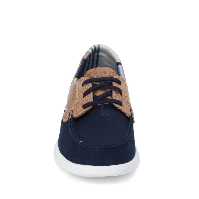 136070 Nvy Womens Skechers Performance G Owalk Lite Playa Vista Boat Shoe Navy 2