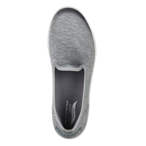 136564 GRY Womens Skechers Arch Fit Uplift Perceived Slip On Grey 3