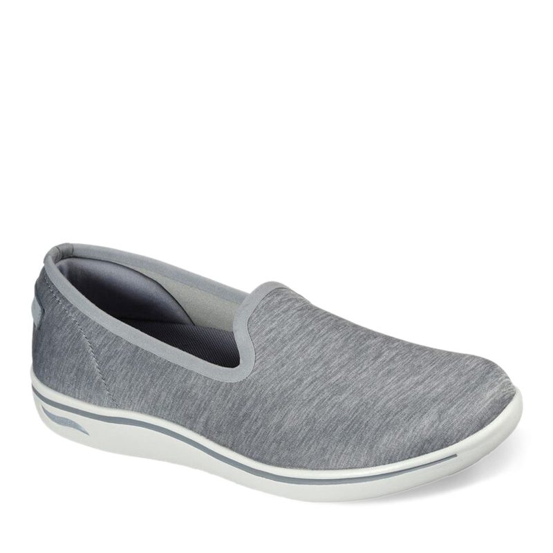 136564 GRY Womens Skechers Arch Fit Uplift Perceived Slip On Grey 6661e9f2 e113 4fa8 aba2 fd5de7768a83