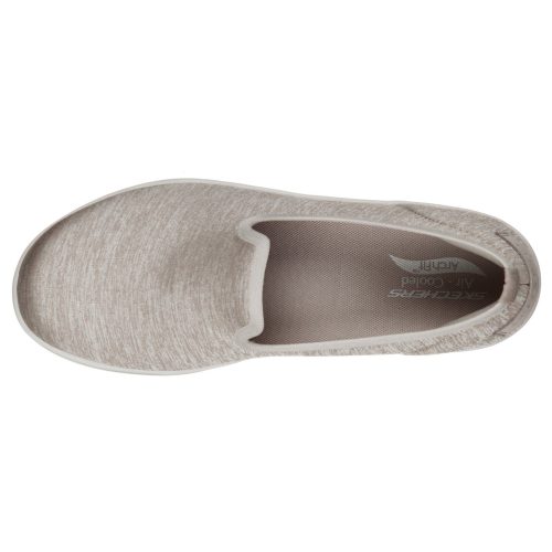 136564 TPE Womens Skechers Arch Fit Uplift Perceived Slip On Taupe 5