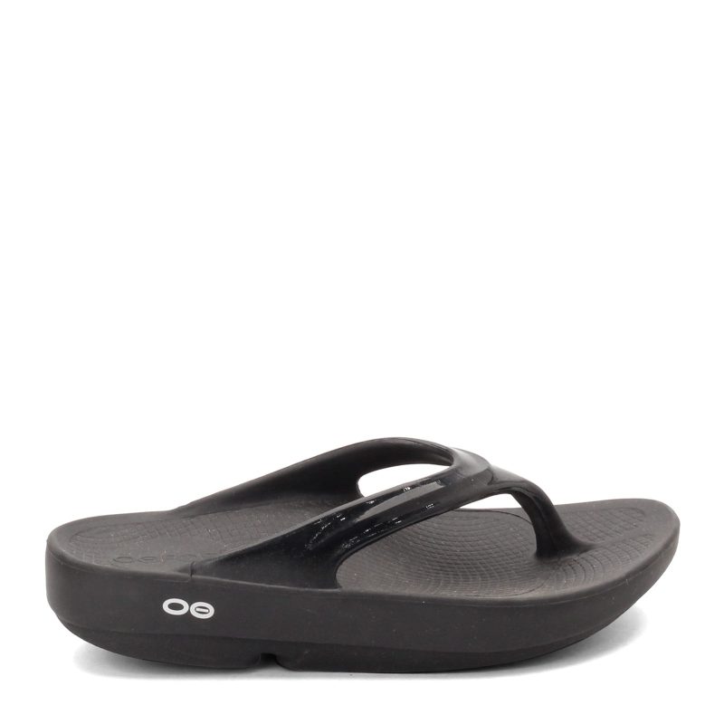 1400 Blkblk Womens Oofos O Olala Sandal Black Patent 1