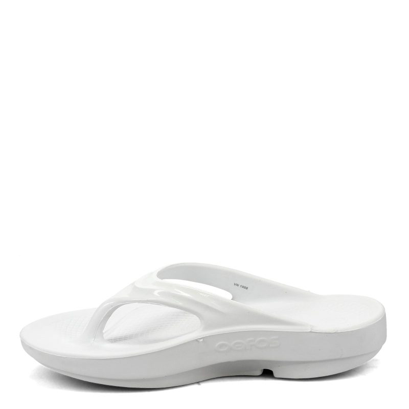 1400 White Womens Oofos Oolala Sandal White 3