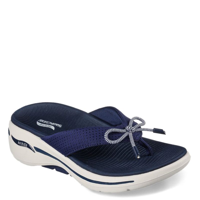 140268 NVY Womens Skechers On The Go Navy d0ba4e04 a597 4309 b112 bbe3cad88e4a