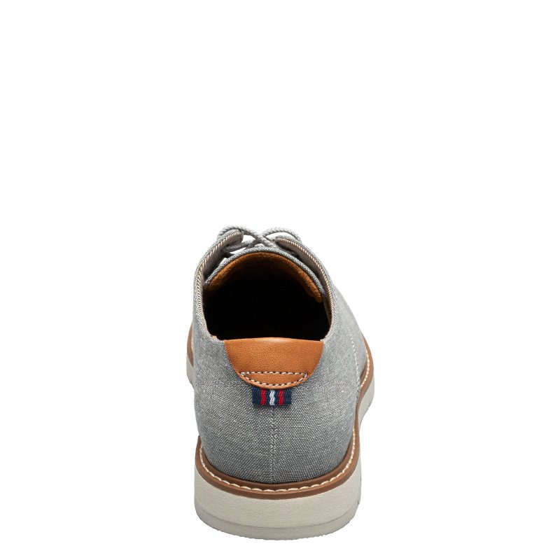 14419 020 Gray Canvas Cognac Smooth W White Sole 5