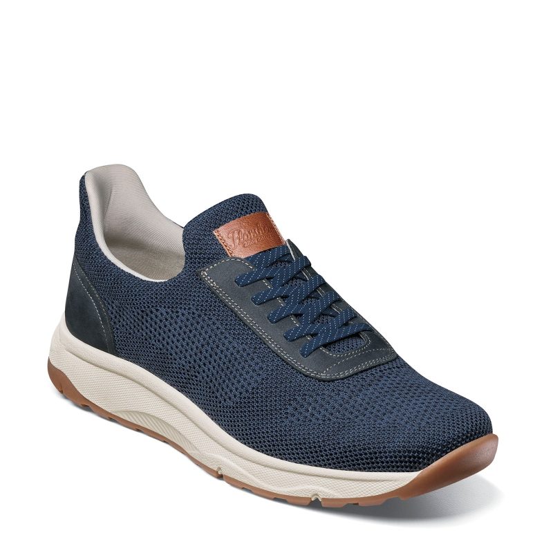 14422 410 Navy Knit Nubuck