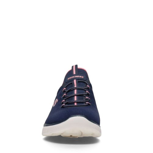 149206 Nvpk Womens Skechers Summits Cool Classic Sneaker Navy Pink 2