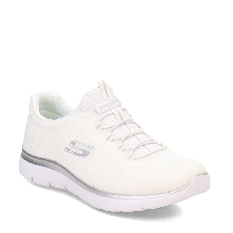 149206 WSL Womens Skechers Womens Active White Silver