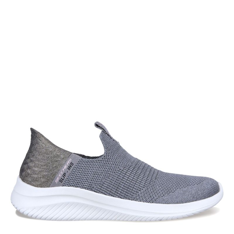 149709 GRY Womens Skechers Slip Ins Ultra Flex 30 Smooth Step Sneaker Grey 1 2776bf18 538a 47d6 a76b 7cf979c234e2