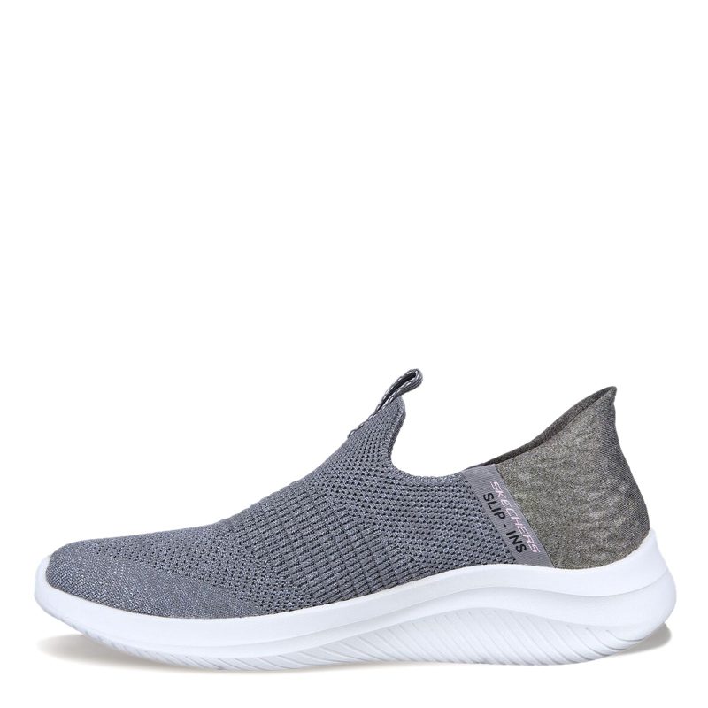 149709W GRY Womens Skechers Slip Ins Ultra Flex 30 Smooth Step Sneaker Wide Width Grey 2 ccb8ebf2 cf6a 4b2c a5bf 689a3e8faa42