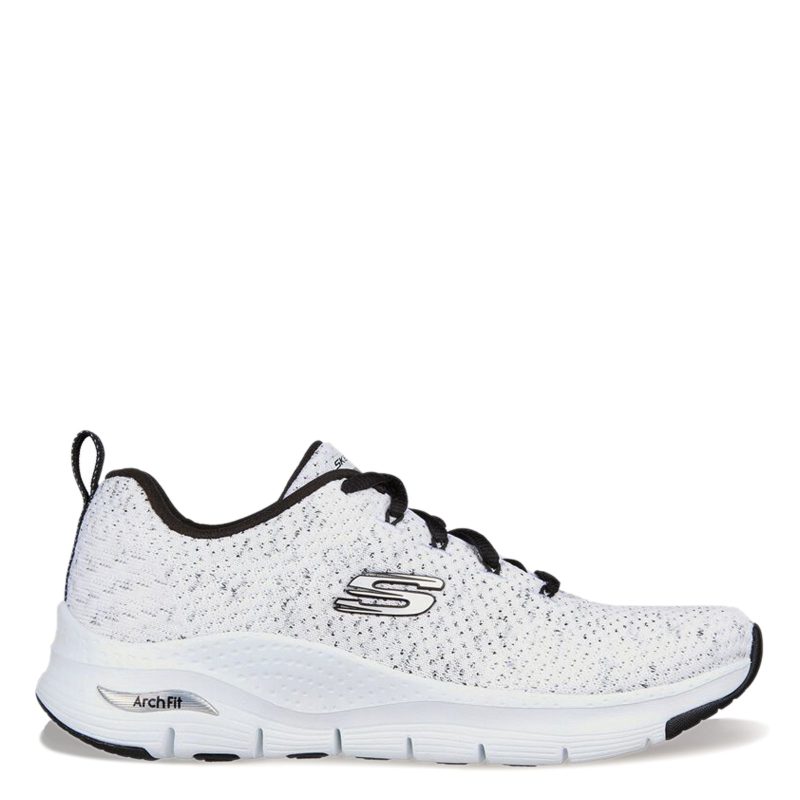 149713 WBK Womens Skechers Womens Active White 1