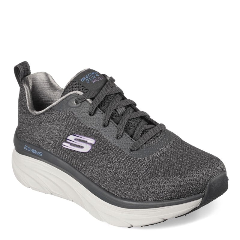 149815 CHAR Womens Skechers Relaxed Fit D Lux Walker Daily Beauty Sneaker Charcoal db692215 216e 4214 ad86 246925363a4b