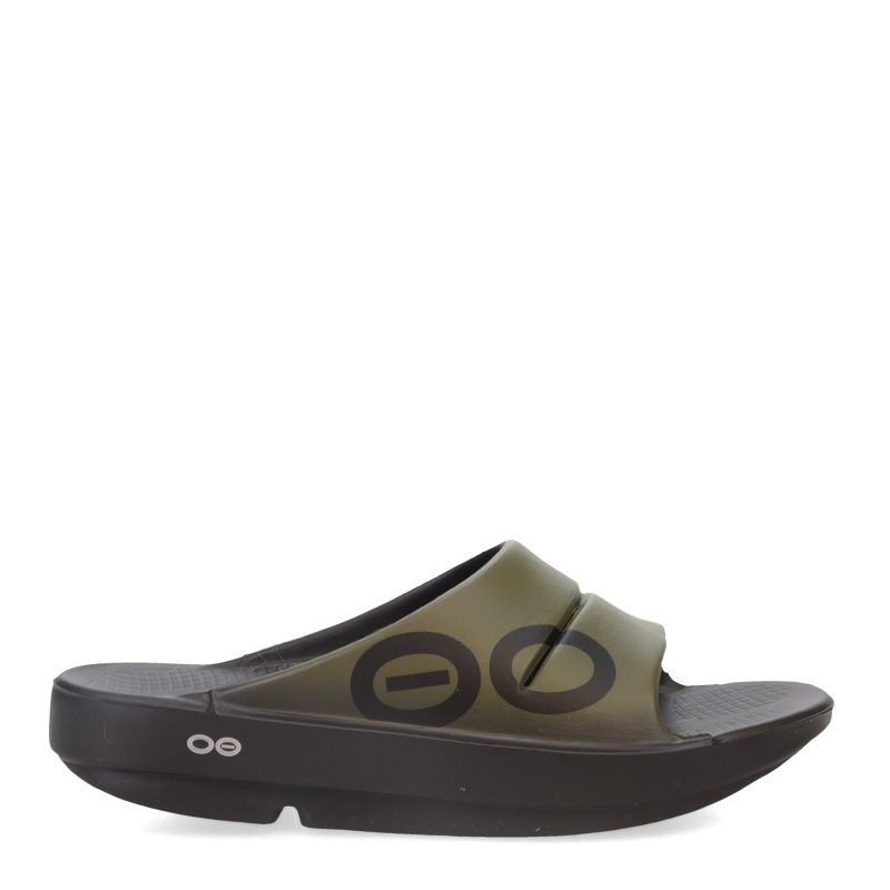 1500 TACTGREEN Womens Oofos Ooahh Slide Sandal Green 1 b4f9494c 8241 49d4 82ce 47aef4146bdc