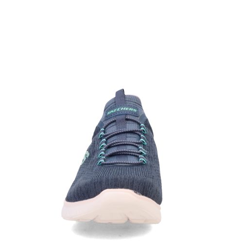 150113W NVMT Womens Skechers Summits Fun Flair Sneaker Wide Width Navy 2