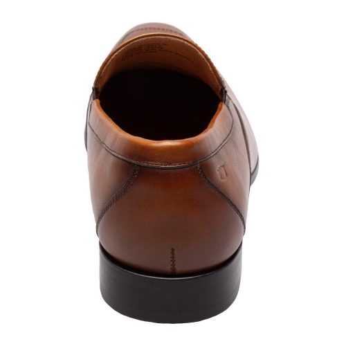 15176 225 Mens Florsheim Moc Toe Venetian Slip On Cognac Smooth 5