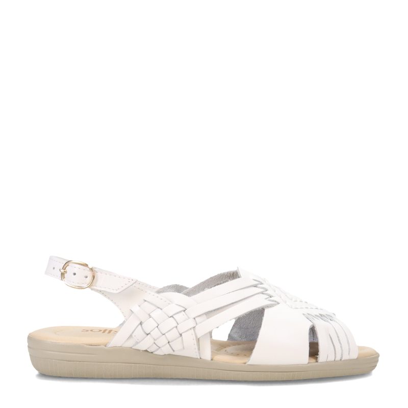 157104 Womens Soft Spots Tela Sandal White 1 e378dac0 205a 472d 81ca f7892a222f97