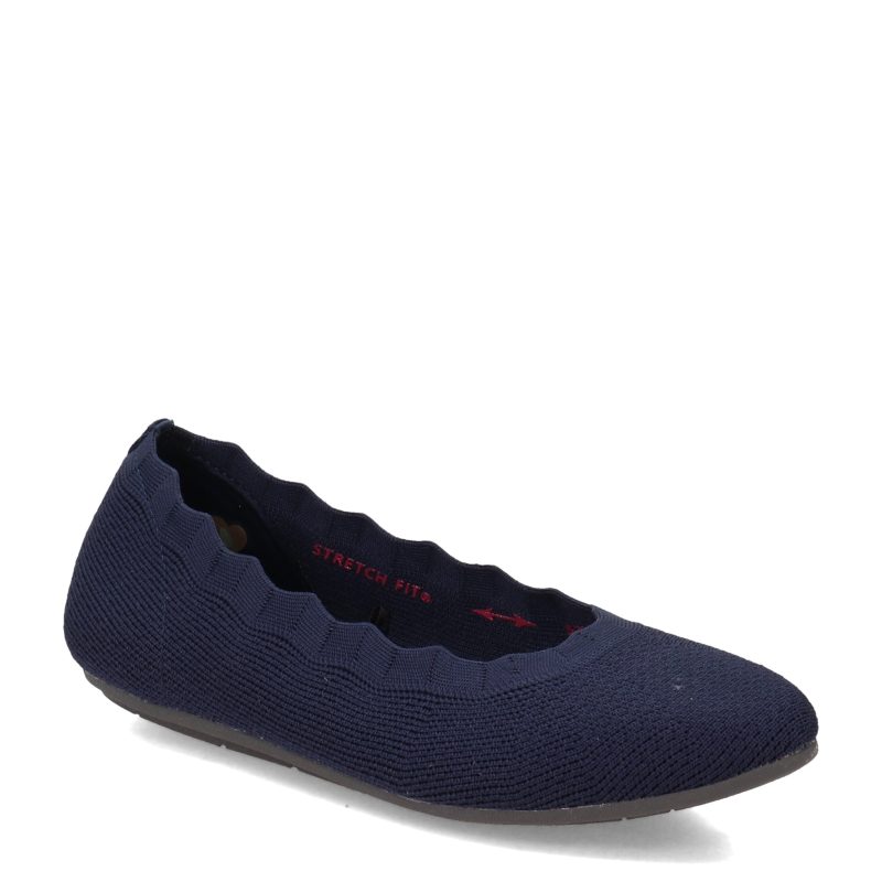 158343 NVY Womens Skechers Cleo 20 Love Spell Flat Navy