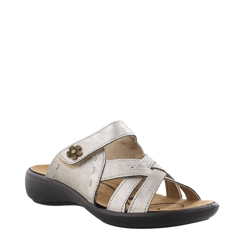 16099 49730 Womens Romika Ibiza 99 Sandal Platino 1