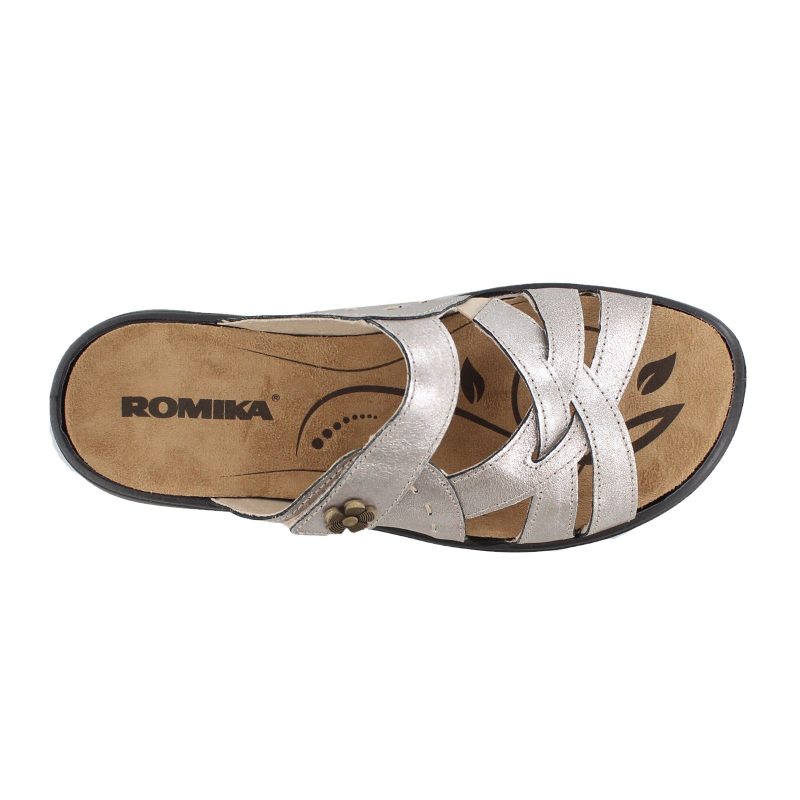 16099 49730 Womens Romika Ibiza 99 Sandal Platino 5