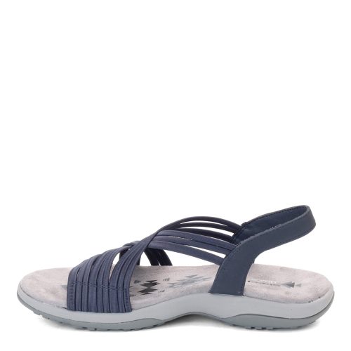 163023 Nvy Womens Skechers Reggae Slim Simply Stretch Sandal Navy 3