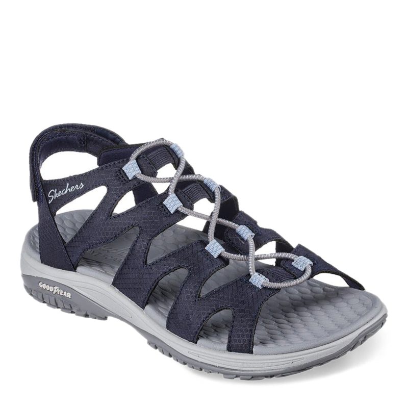 163142 NVY Womens Skechers Lomell Everchanging Sandal Navy