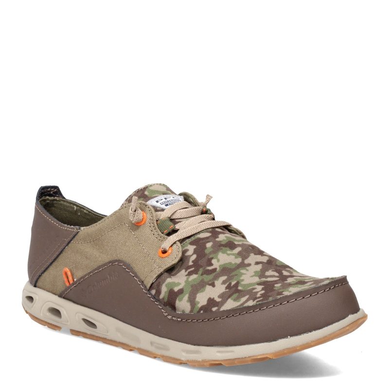 1661512 227 Mens Columbia Bahama Vent Relaxed Pfg Shoe Wide Width Camo