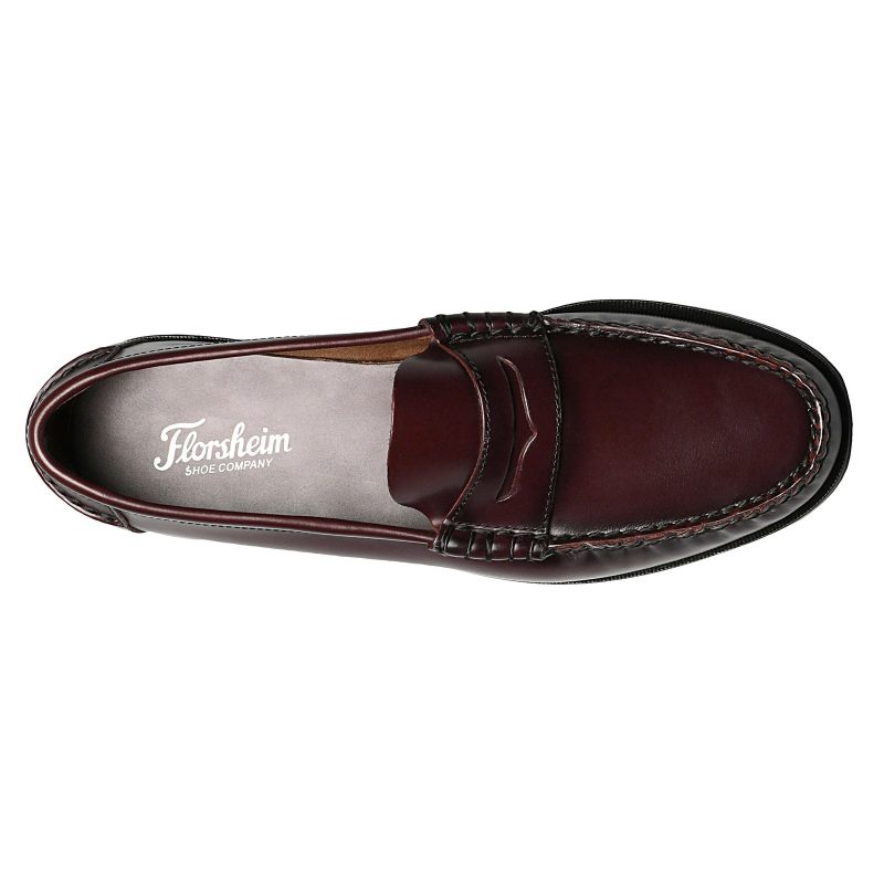 17058 05 Mens Florsheim Berkeley Penny Loafer Burgundy 6