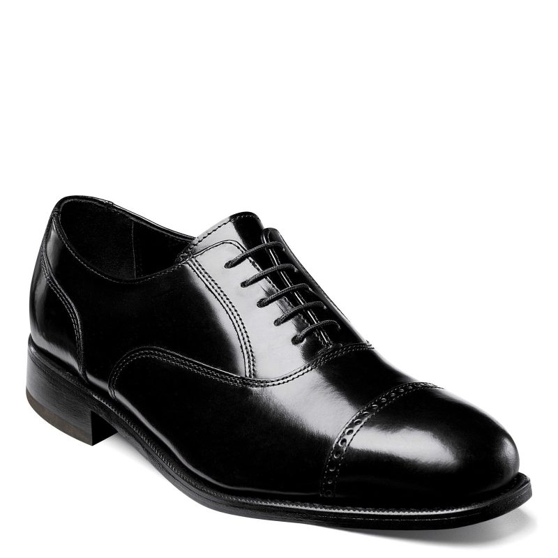 17067 01 Mens Florsheim Lexington Cap Toe Oxford Black