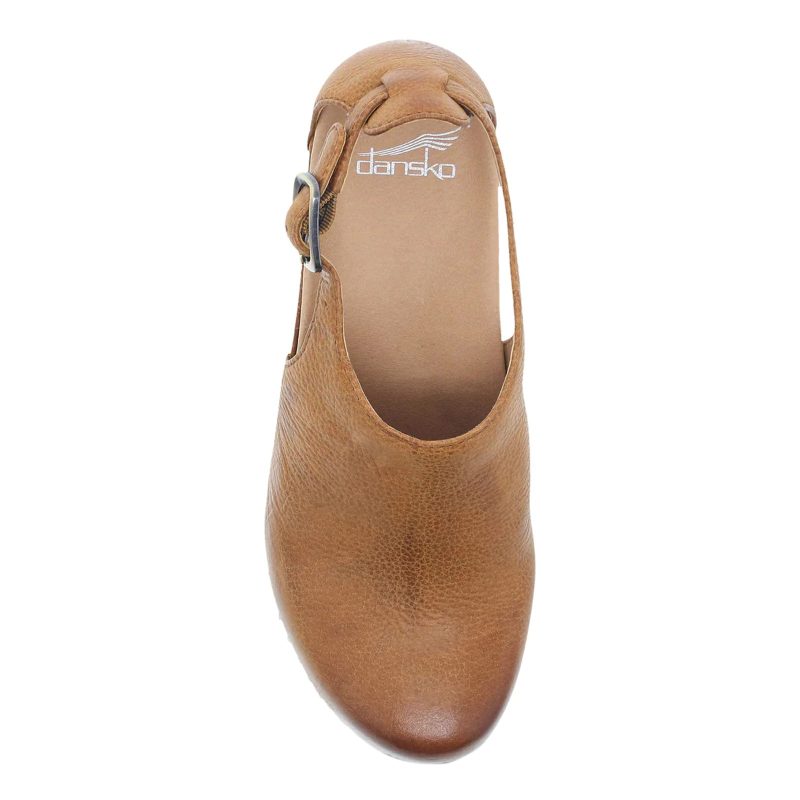 1831 371500 Womens Dansko Sassy Clog Tan 4