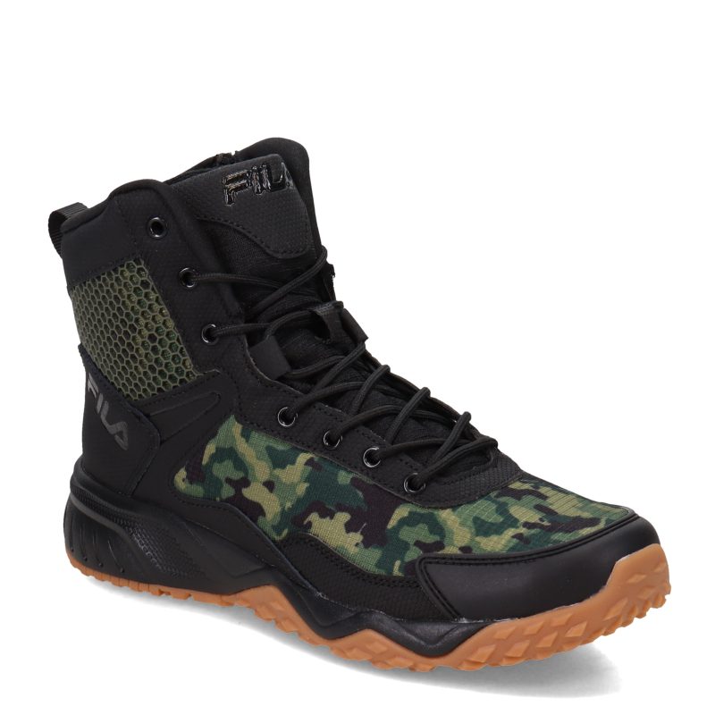 1LM00983 104 Mens Fila Chastizer Sr Work Boot Black Camo 05b52845 9661 4d6e 837d d779b114021a