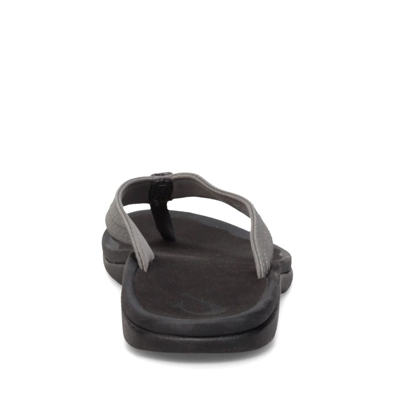 20110 26OX Womens Olu Kai Ohana Sandal Charcoal 4