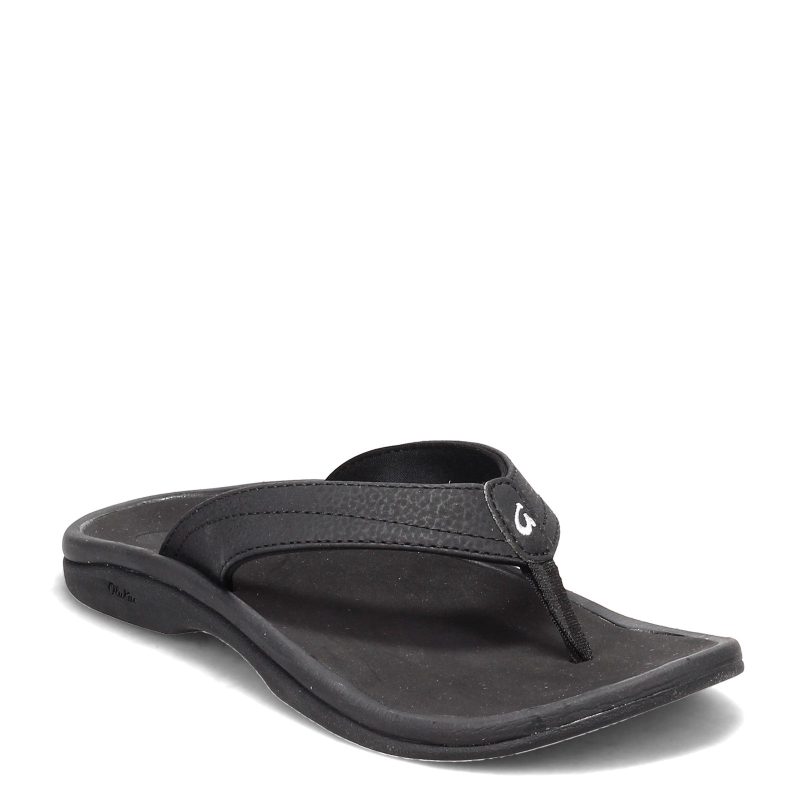 20110 4040 Womens Olu Kai Ohana Sandal Black