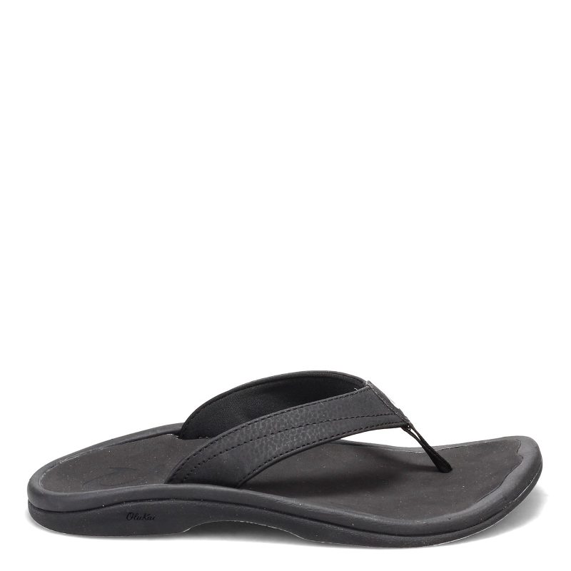 20110 4040 Womens Olu Kai Ohana Sandal Black 1