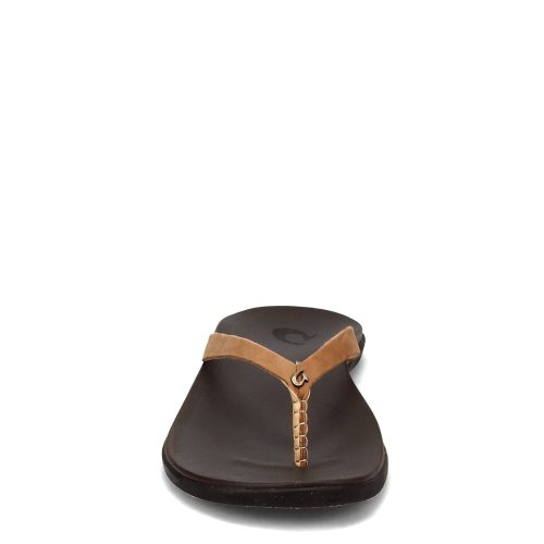 20290 Fm48 Womens Olu Kai Hoopio Thong Sandal Brown 2